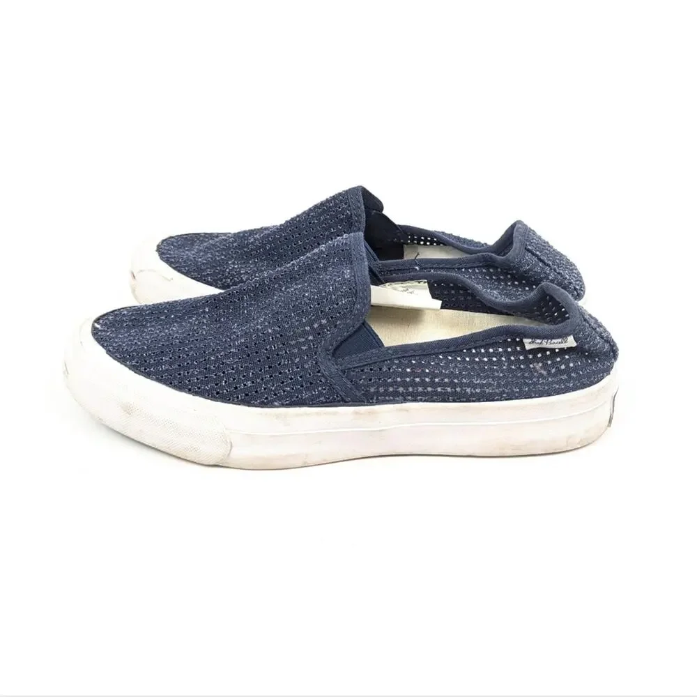 Converse Jack Purcell Sneakers 6.5 Blue Slip On Perforated Casual